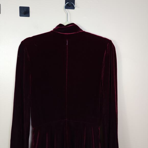Black Halo Red Velvet Ruby Dress Size 10 FLAWED - Picture 7 of 12